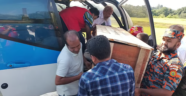 সাজেকে নিহত রুবিনার মরদেহ হেলিকপ্টারে গাইবান্ধায়
