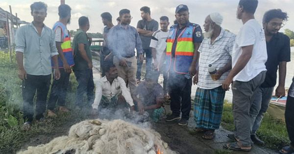 হালদায় অবৈধ জাল ও বড়শি জব্দ, জরিমানা