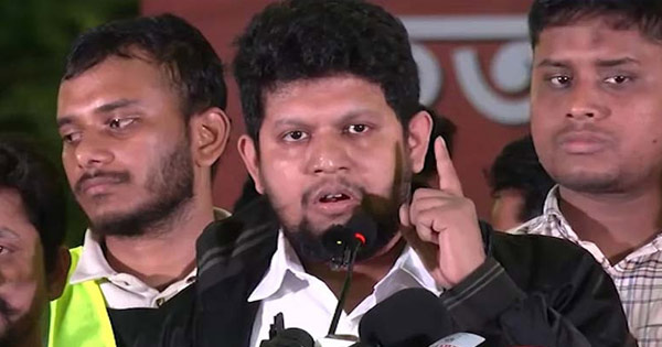 আমরা নিরাপদ না থাকলে, দেশে আমাদের শত্রুরাও নিরাপদ থাকতে পারবে না: মাহফুজ আলম