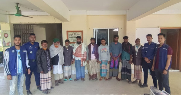 পেকুয়ায় নারীসহ ১০ আসামি গ্রেপ্তার