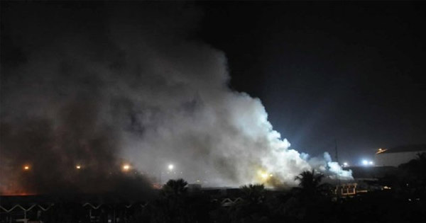 মাতারবাড়ী কয়লা বিদ্যুৎ প্রকল্পের স্ক্যাপ ইয়ার্ডে আগুন