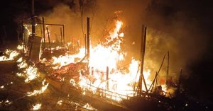 রোহিঙ্গা ক্যাম্পে আগুনে পুড়ল ৪০ শেড, একজন নিহত