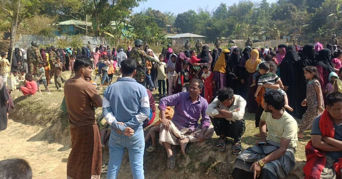 উখিয়ায় ক্যাম্পের বাইরে বসবাসরত ৮ শতাধিক রোহিঙ্গা আটক