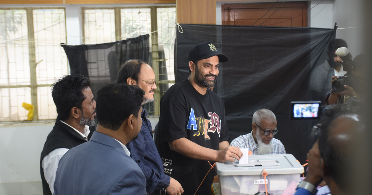 জীবনের প্রথম ভোট দিলাম: তামিম ইকবাল