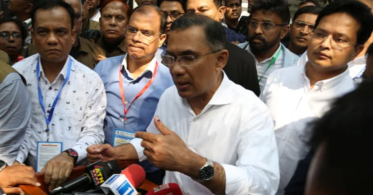 ভোট নিয়ে অনাকাঙ্ক্ষিত ঘটনা ঘটলে ফল মেনে নেওয়া হবে না: তারেক রহমান