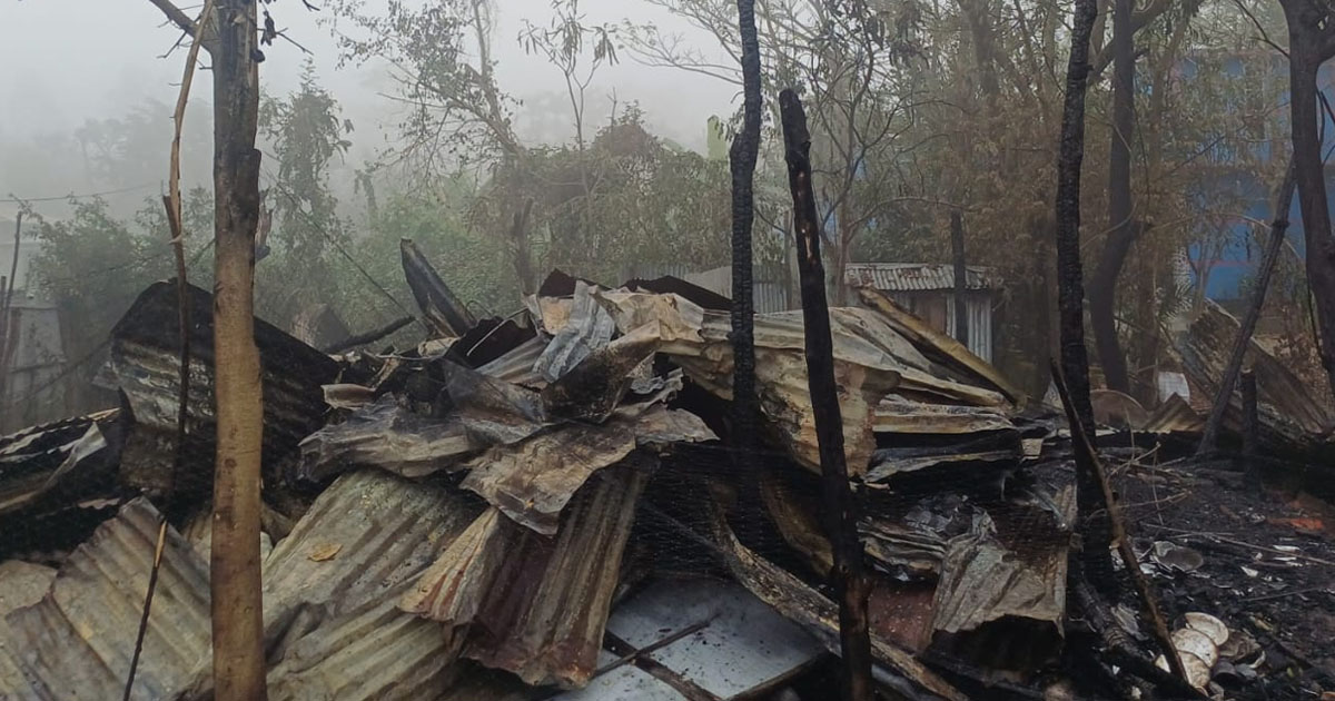 পেকুয়ায় ফের আগুনে বসতবাড়ি পুড়ে ছাই