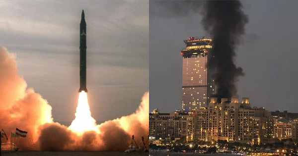 আরও ৬ ব্যালিস্টিক মিসাইল ও ড্রোন আঘাত হানল আরব আমিরাতে