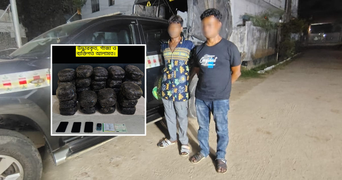 মিরসরাইয়ে ৬০ কেজি গাঁজাসহ গ্রেপ্তার ২