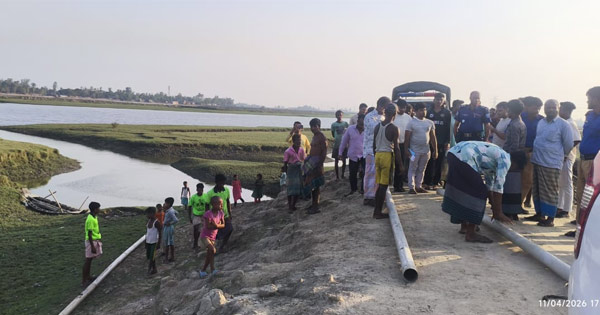 পেকুয়ায় নদী থেকে বালু উত্তোলন, অভিযানে মালামাল জব্দ