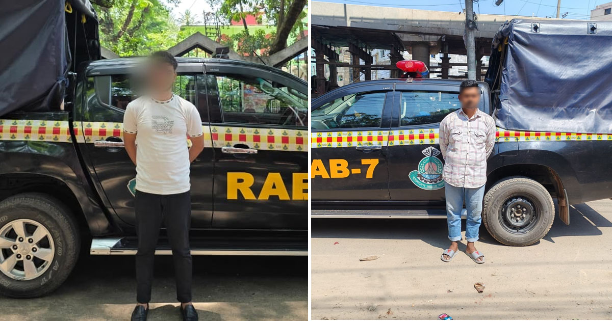 বরিশাল-টাঙ্গাইল জেলার হত্যা ও ধর্ষণ মামলার দুই আসামি চট্টগ্রামে গ্রেপ্তার