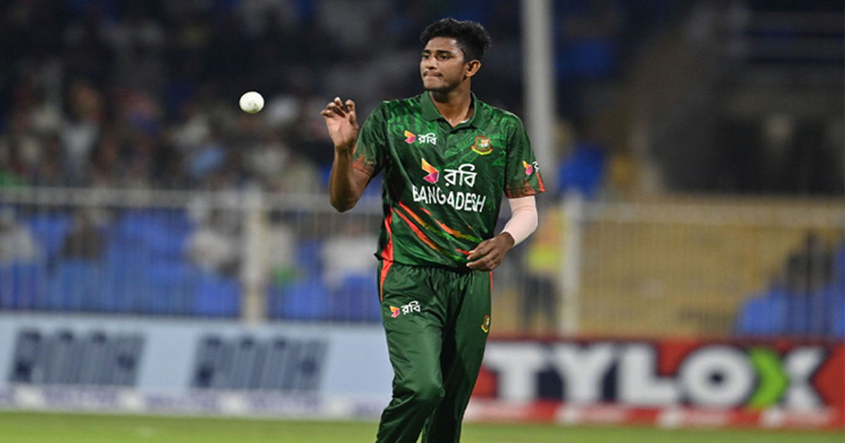 আইসিসির মাসসেরা ক্রিকেটার বাংলাদেশের নাহিদ রানা