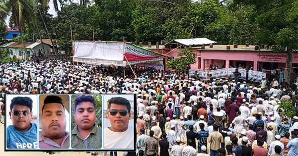 প্রবাসেও ছিলেন ছায়ার মতো, শেষযাত্রাতেও পাশাপাশি চার ভাই