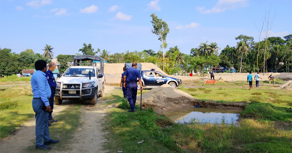 অবৈধভাবে বালু উত্তোলন, ১৪টি শ্যালো মেশিন ধ্বংস