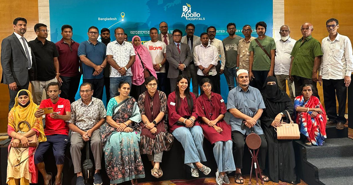 দৈনিক পূর্বকোণ - চট্টগ্রামের দৈনিক ৫ লাখ বাংলাদেশি রোগীকে চিকিৎসা দেওয়ার মাইলফলকে চেন্নাই অ্যাপোলো