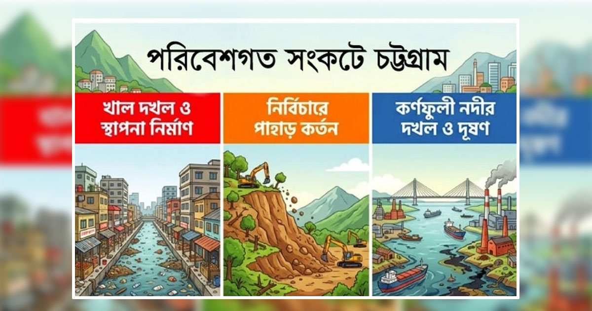 দৈনিক পূর্বকোণ - চট্টগ্রামের দৈনিক প্রকৃতির ‘দানে’ মানুষের ক্ষতচিহ্ন!