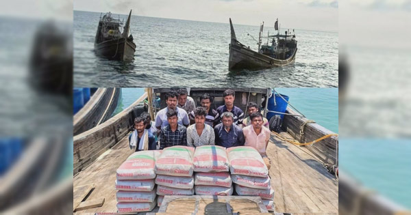 মায়ানমারে পাচারকালে ১৭ শ বস্তা সিমেন্টসহ ২০ পাচারকারী আটক