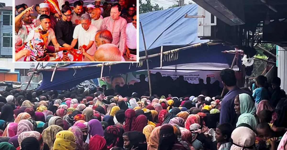 দৈনিক পূর্বকোণ - চট্টগ্রামের দৈনিক চট্টগ্রামে ত্রাণ বিতরণের মঞ্চ ভেঙে পড়ে গেলেন অর্থমন্ত্রীসহ নেতা-কর্মীরা