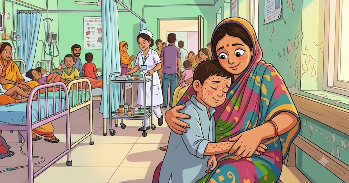দৈনিক পূর্বকোণ - চট্টগ্রামের দৈনিক হামের উপসর্গে আরও তিন শিশুর মৃত্যু, মোট মৃত্যু ৭৪৫