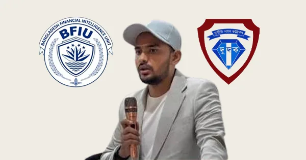 দৈনিক পূর্বকোণ - চট্টগ্রামের দৈনিক স্ত্রীসহ আসিফ মাহমুদের তথ্য ও নথি চেয়ে বিএফআইইউকে দুদকের চিঠি