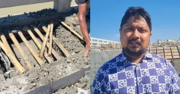 দৈনিক পূর্বকোণ - চট্টগ্রামের দৈনিক ১০ কোটি টাকার সেতুতে রডের বদলে বাঁশ, প্রকৌশলীকে বান্দরবানে স্ট্যান্ড রিলিজ