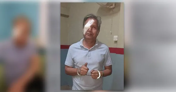 চোখের ব্যান্ডেজ খোলার আগেই গভীর রাতে গ্রেপ্তার সাবেক চেয়ারম্যান