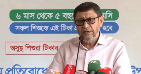 দৈনিক পূর্বকোণ - চট্টগ্রামের দৈনিক হাম-ডেঙ্গু প্রতিরোধে সবাইকে যুদ্ধ ঘোষণা করতে হবে: স্বাস্থ্যমন্ত্রী