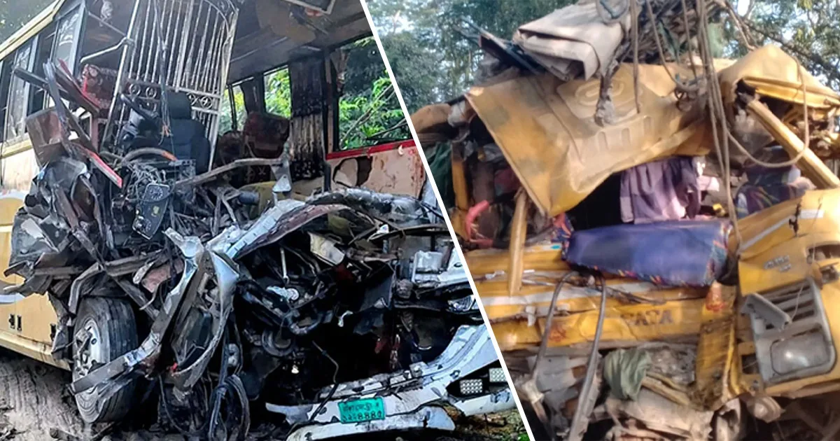 দৈনিক পূর্বকোণ - চট্টগ্রামের দৈনিক নাটোরে বাস-ট্রাক সংঘর্ষে নিহত ১৪