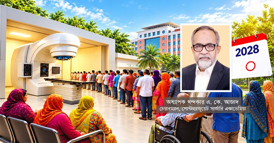 দৈনিক পূর্বকোণ - চট্টগ্রামের দৈনিক রেডিওথেরাপির সিরিয়াল ২০২৮ সালে: ততদিন কি ক্যানসার অপেক্ষা করবে?