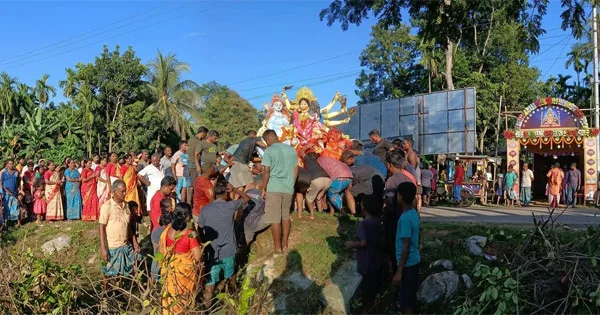 দৈনিক পূর্বকোণ - চট্টগ্রামের দৈনিক রাউজান ও রাজস্থলীতে প্রতিমা বিসর্জনের মধ্য দিয়ে দুর্গাপূজা সম্পন্ন
