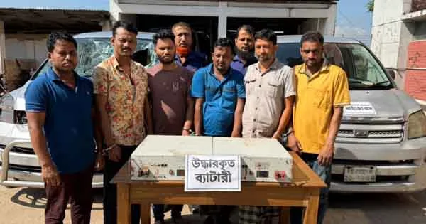 দৈনিক পূর্বকোণ - চট্টগ্রামের দৈনিক ফটিকছড়িতে মোবাইল টাওয়ারের ব্যাটারি চুরি, আন্তঃজেলা চক্রের ৬ সদস্য গ্রেপ্তার