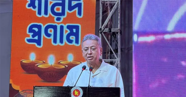 দৈনিক পূর্বকোণ - চট্টগ্রামের দৈনিক দুর্গাপূজা জাতীয় ঐক্যের মিলনমেলায় পরিণত হয়েছে: আমির খসরু
