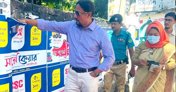 দৈনিক পূর্বকোণ - চট্টগ্রামের দৈনিক নগরীর সৌন্দর্য নষ্ট করে এমন কর্মকাণ্ড বরদাশত করবো না: চসিক প্রশাসক