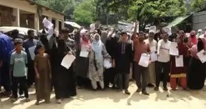 জঙ্গল সলিমপুরে উচ্ছেদ-আতঙ্কে বিক্ষোভ