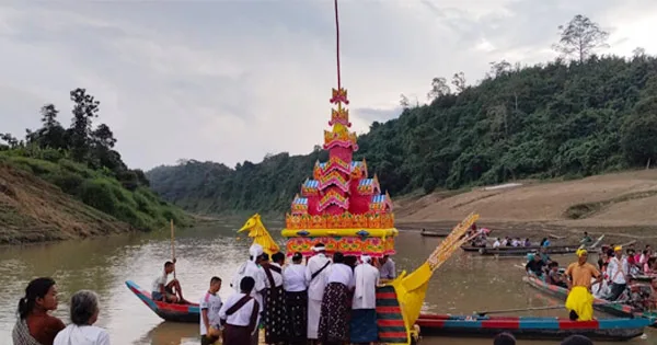 দৈনিক পূর্বকোণ - চট্টগ্রামের দৈনিক থানচির পাহাড়ে উৎসবমুখর ‘ওয়াগ্যোয়াই পোয়ে’ সম্পন্ন